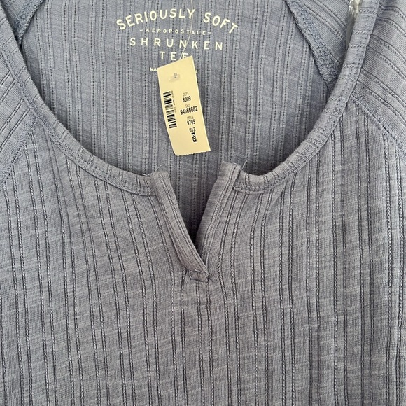 Aeropostale seriously soft shrunken long sleeve V neck tee - Picture 4 of 4